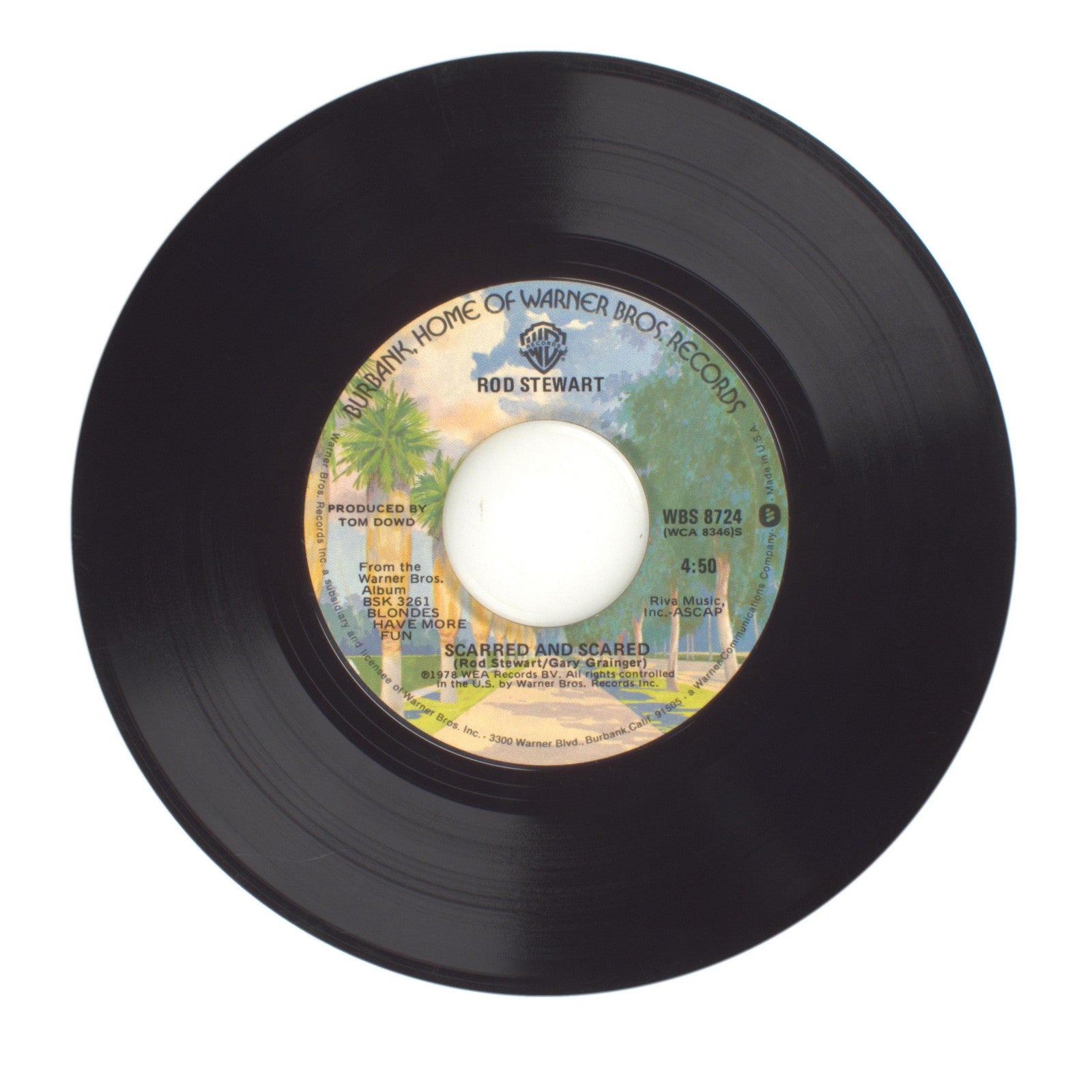 Rod Stewart - Da Ya Think I'm Sexy?; Scarred and Scared - Vinyl Record 45 RPM 7"