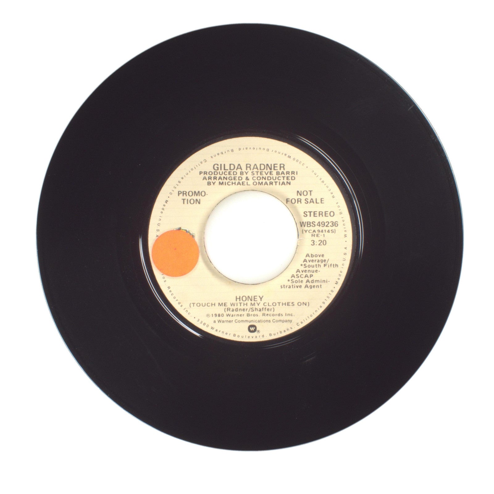 Gilda Radner - Honey (Touch Me with My Clothes On) - Vinyl Record 45 RPM 7"