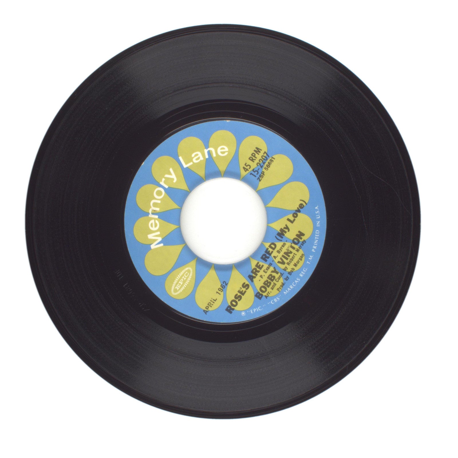 Bobby Vinton - Roses Are Red (My Love); Rain Rain Go Away - Vinyl 45 RPM 7"
