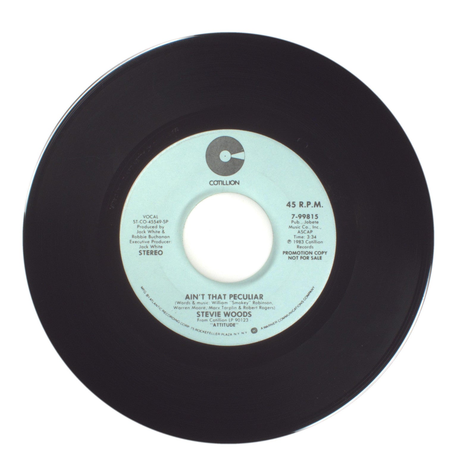 Stevie Woods - Ain't That Peculiar - Vinyl Record 45 RPM 7"