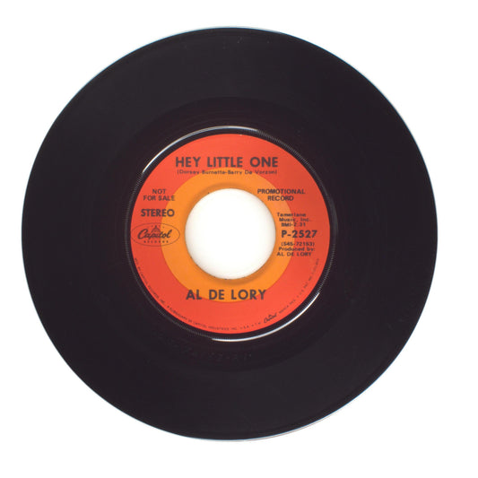 Al De Lory - Hey Little One; Where's the Playground Susie - Vinyl 45 RPM 7"
