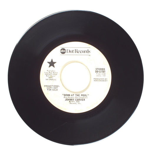 Johnny Carver - Down at the Pool - Vinyl Record 45 RPM 7"