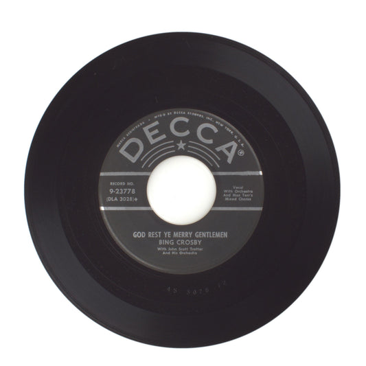 Bing Crosby - God Rest Ye Merry Gentlemen; White Christmas - Vinyl 45 RPM 7"