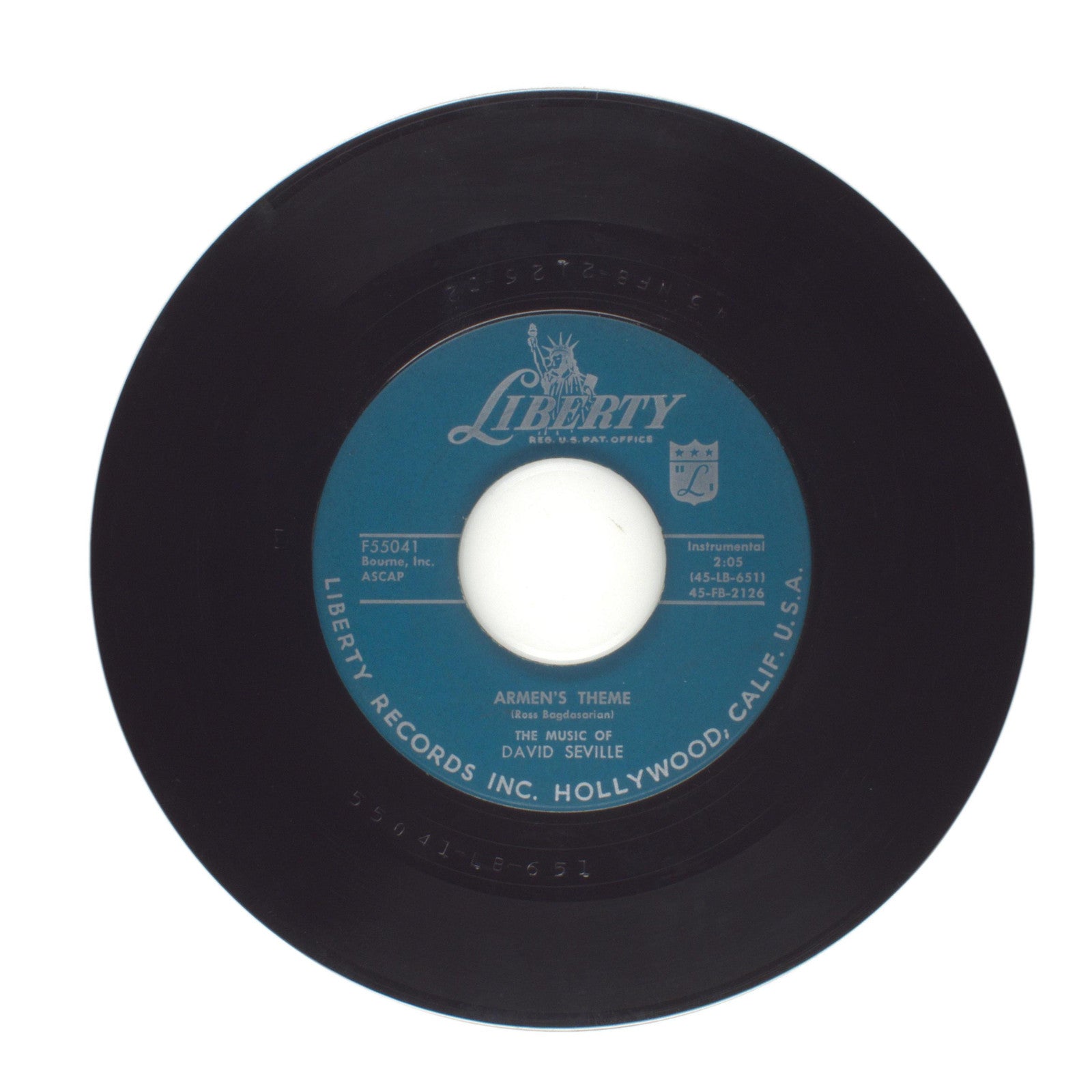 David Seville - Carousel in Rome; Armen's Theme - Vinyl Record 45 RPM 7"
