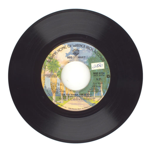 Rod Stewart - Da Ya Think I'm Sexy?; Scarred and Scared - Vinyl Record 45 RPM 7"