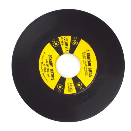 Johnny Mathis - A Certain Smile; Let It Rain - Vinyl Record 45 RPM 7"