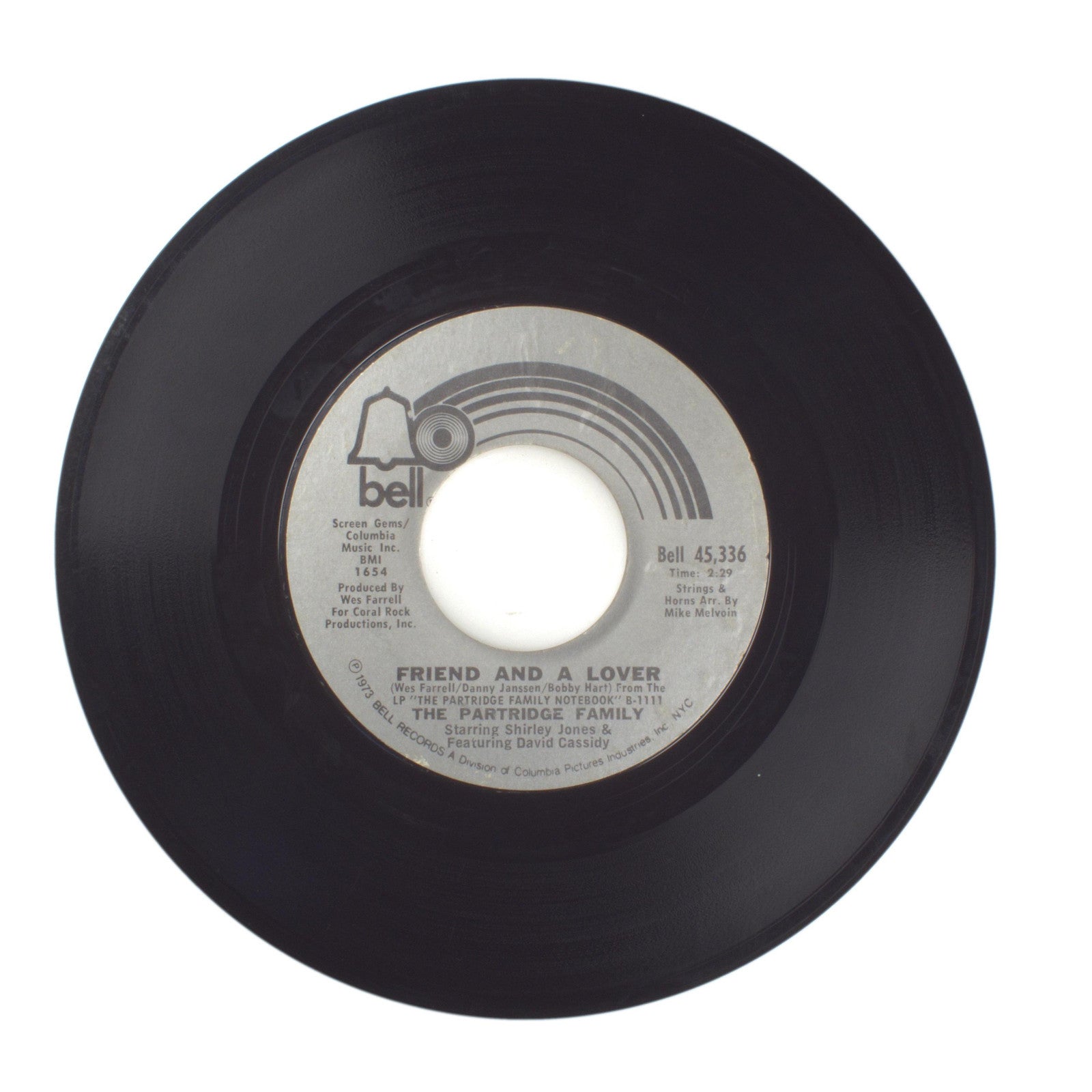The Partridge Family - Something's Wrong; Friend and a Lover - Vinyl 45 RPM 7"