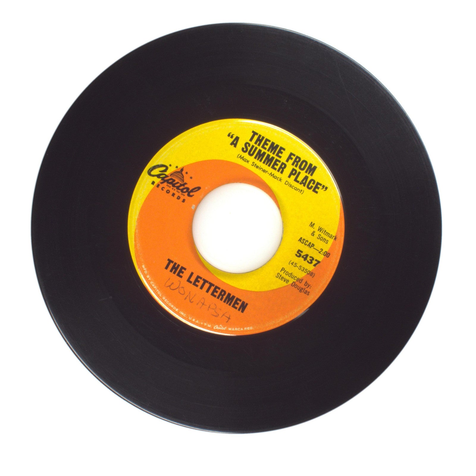 The Lettermen - Sealed With a Kiss; Theme from 'A Summer Place' - 45 RPM 7"