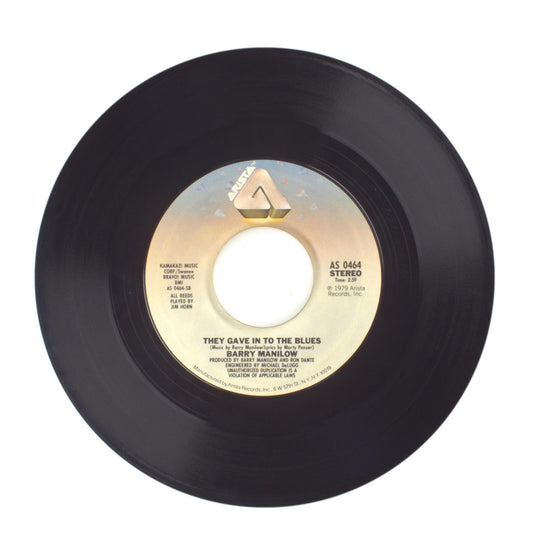 Barry Manilow - They Gave In To The Blues; Ships - Vinyl Record 45 RPM 7"