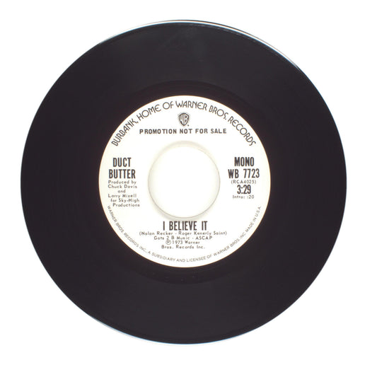 Duct Butter - I Believe It - Vinyl Record 45 RPM 7"