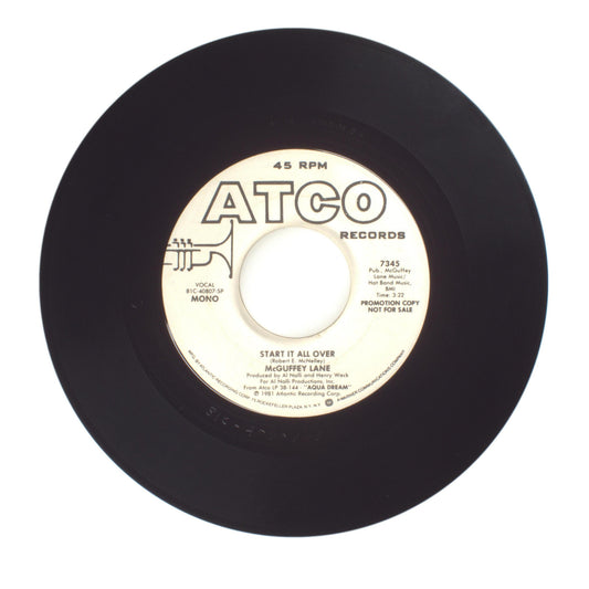 McGuffey Lane - Start It All Over - Vinyl Record 45 RPM 7"