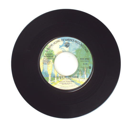 Randy Newman - Old Man on the Farm; Short People - Vinyl Record 45 RPM 7"