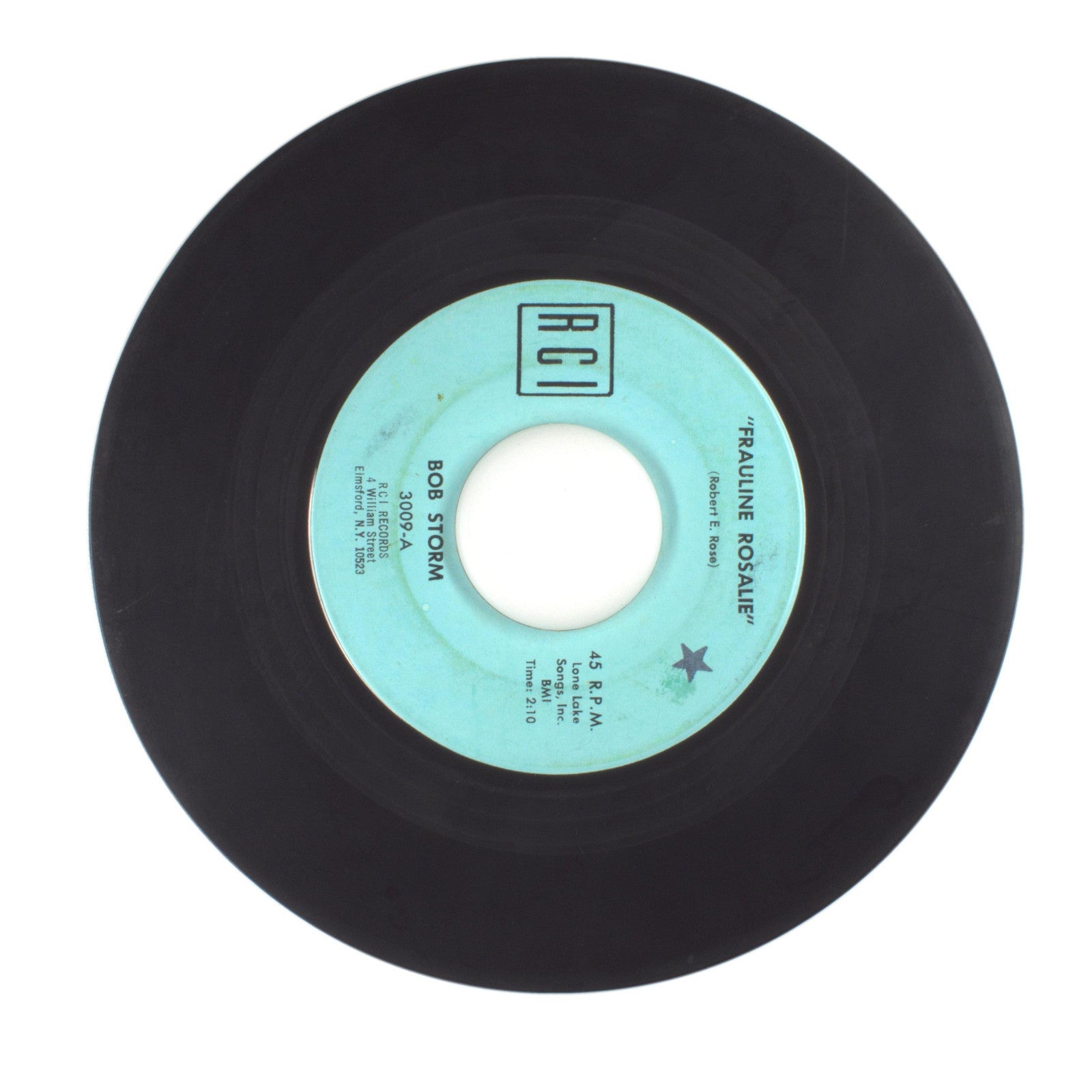 Bob Storm - Baby; Frauline Rosalie - Vinyl Record 45 RPM 7"