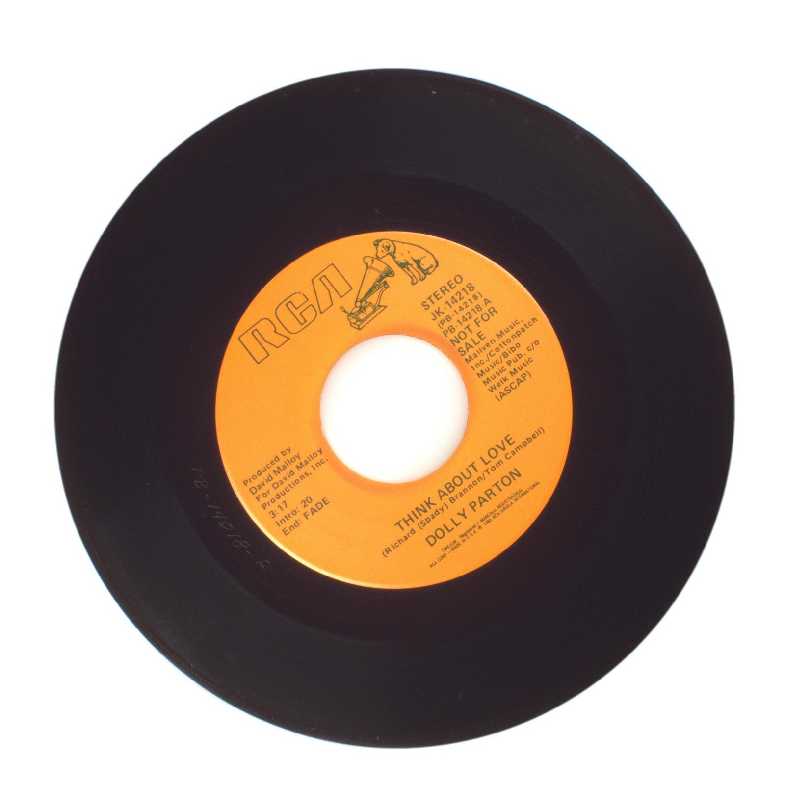 Dolly Parton - Think About Love - Vinyl Record 45 RPM 7"