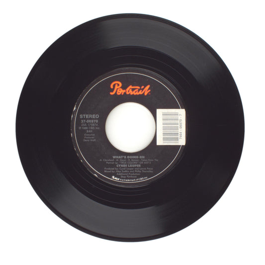 Cyndi Lauper - What's Going On; One Track Mind - Vinyl Record 45 RPM 7"