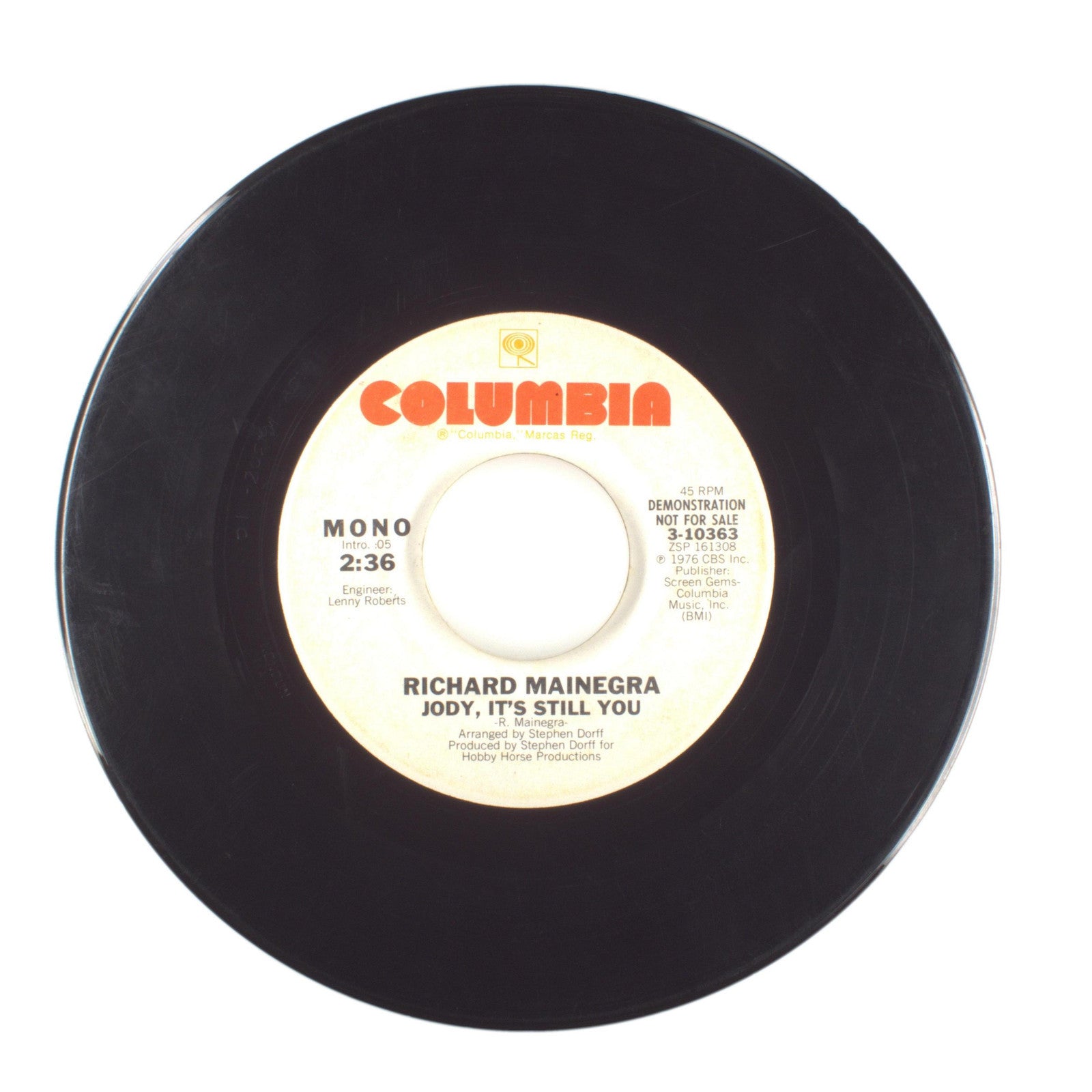 Richard Mainegra - Jody, It's Still You - Vinyl Record 45 RPM 7"