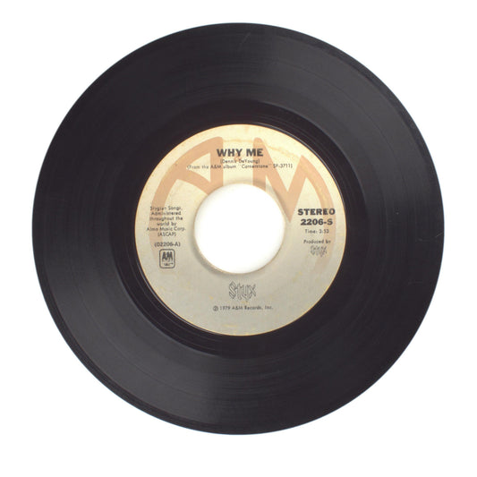 Styx - Why Me; Lights - Vinyl Record 45 RPM 7"