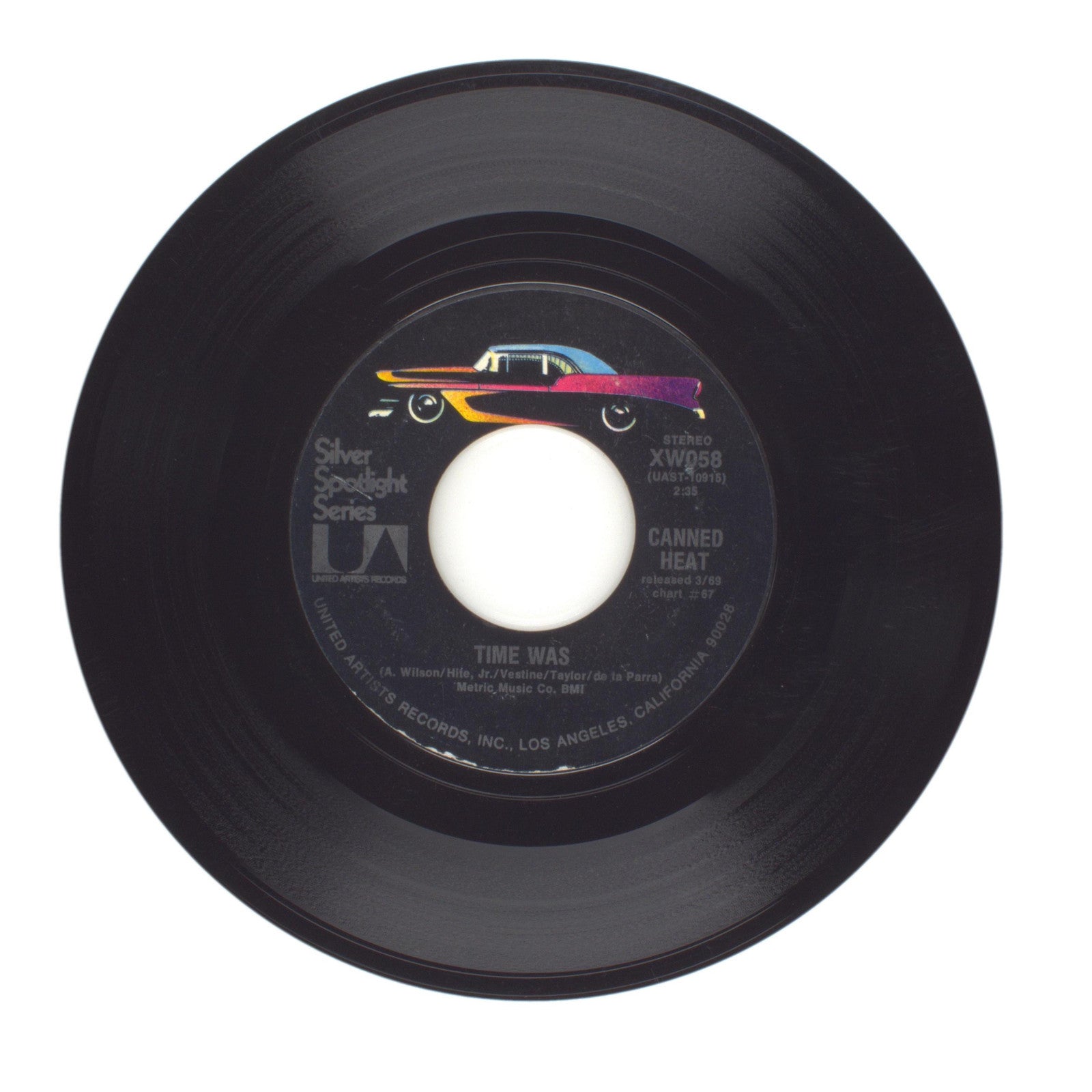 Canned Heat - On the Road Again; Time Was - Vinyl Record 45 RPM 7"